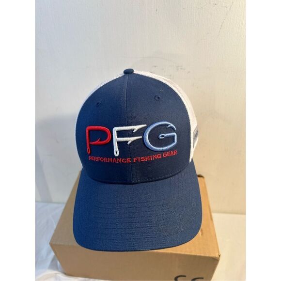 PFG Fishing Columbia hat snap back cap red white blue - Picture 2 of 6